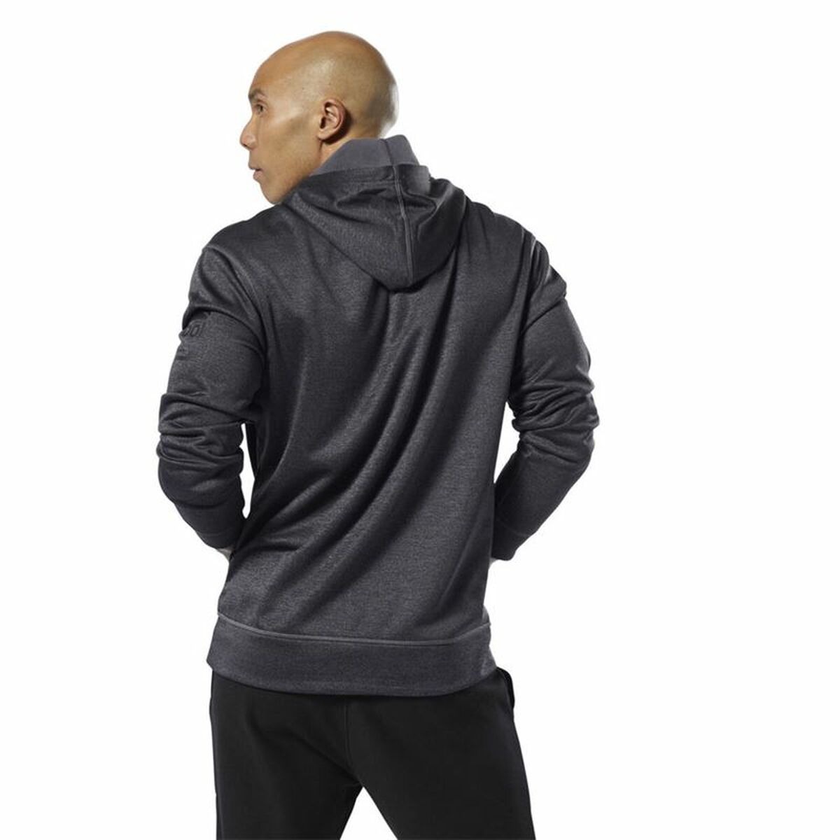 Tröja med huva Dam Reebok Ready Poly Fleece Mörkgrå - 5