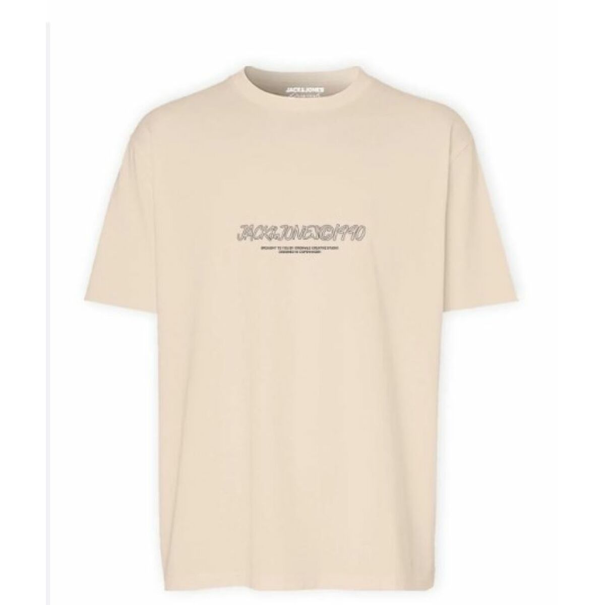 T-shirt med kortärm Herr Jack & Jones JORBRONX TEE SS CREW NECK FST 12263936 Beige - 2