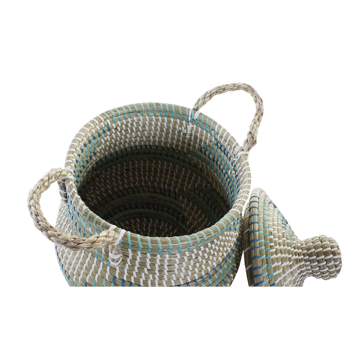 Korg - set DKD Home Decor Tropiskt (46 x 46 x 56 cm) - 9