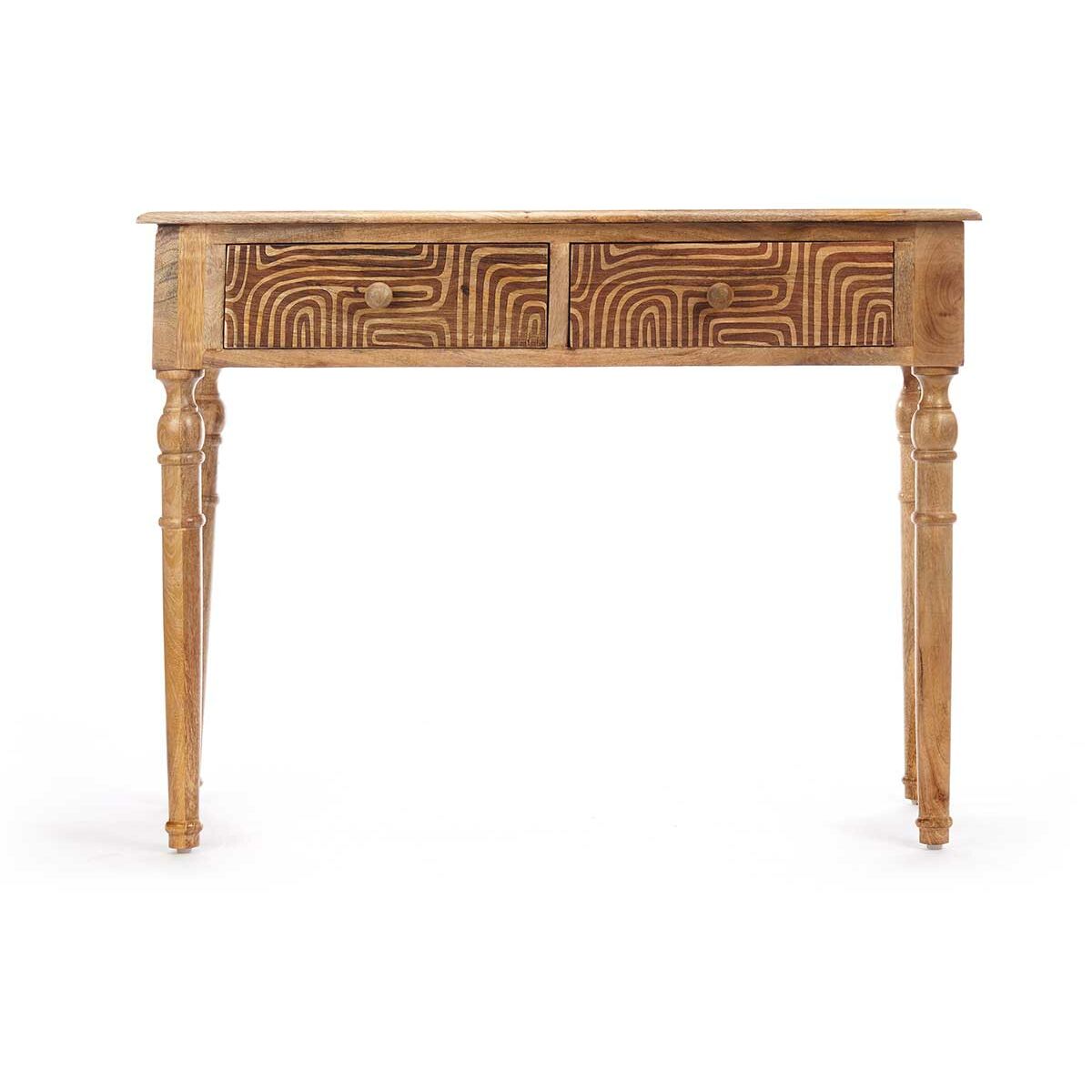 Hallmöbel med 2 lådor Gift Decor Brun 98 x 77 x 42 cm Kurva - 3