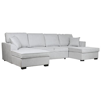 Bäddsoffa Home ESPRIT Grå Modern 298 x 154 x 92 cm