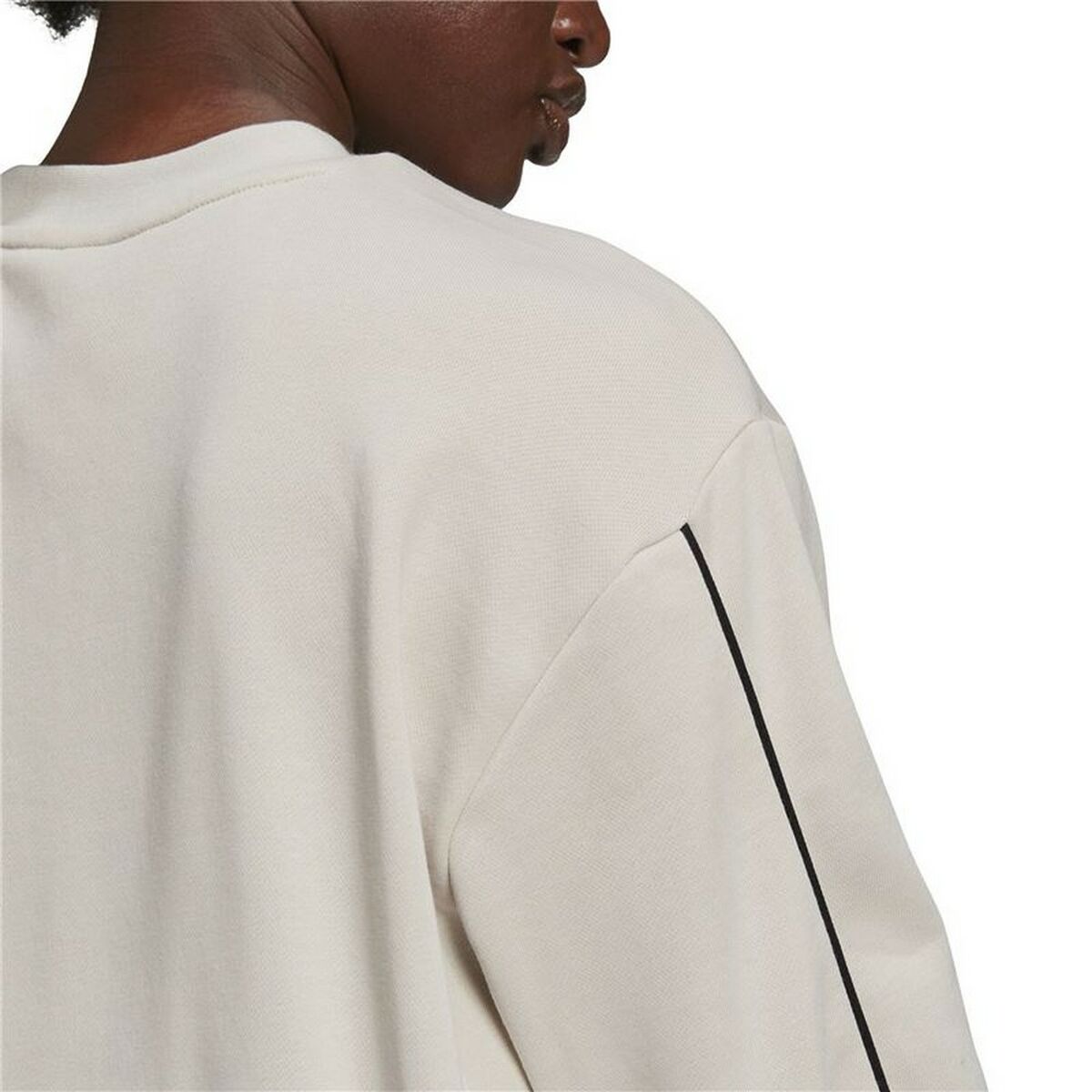 Tröja utan huva Dam Adidas Giant Logo Beige - 6
