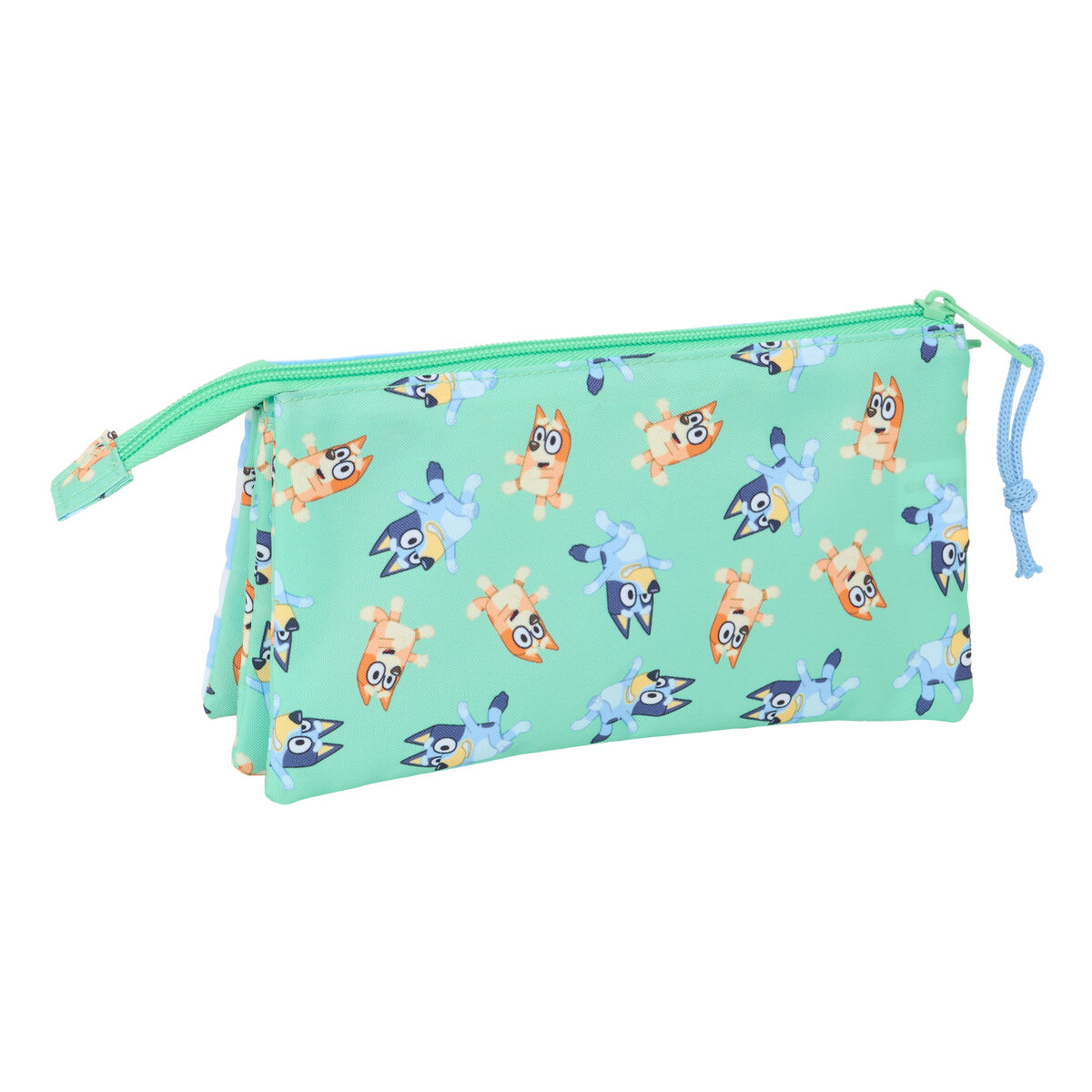 Tredubbel Carry-all Bluey Sisters Grön 22 x 12 x 3 cm - 2