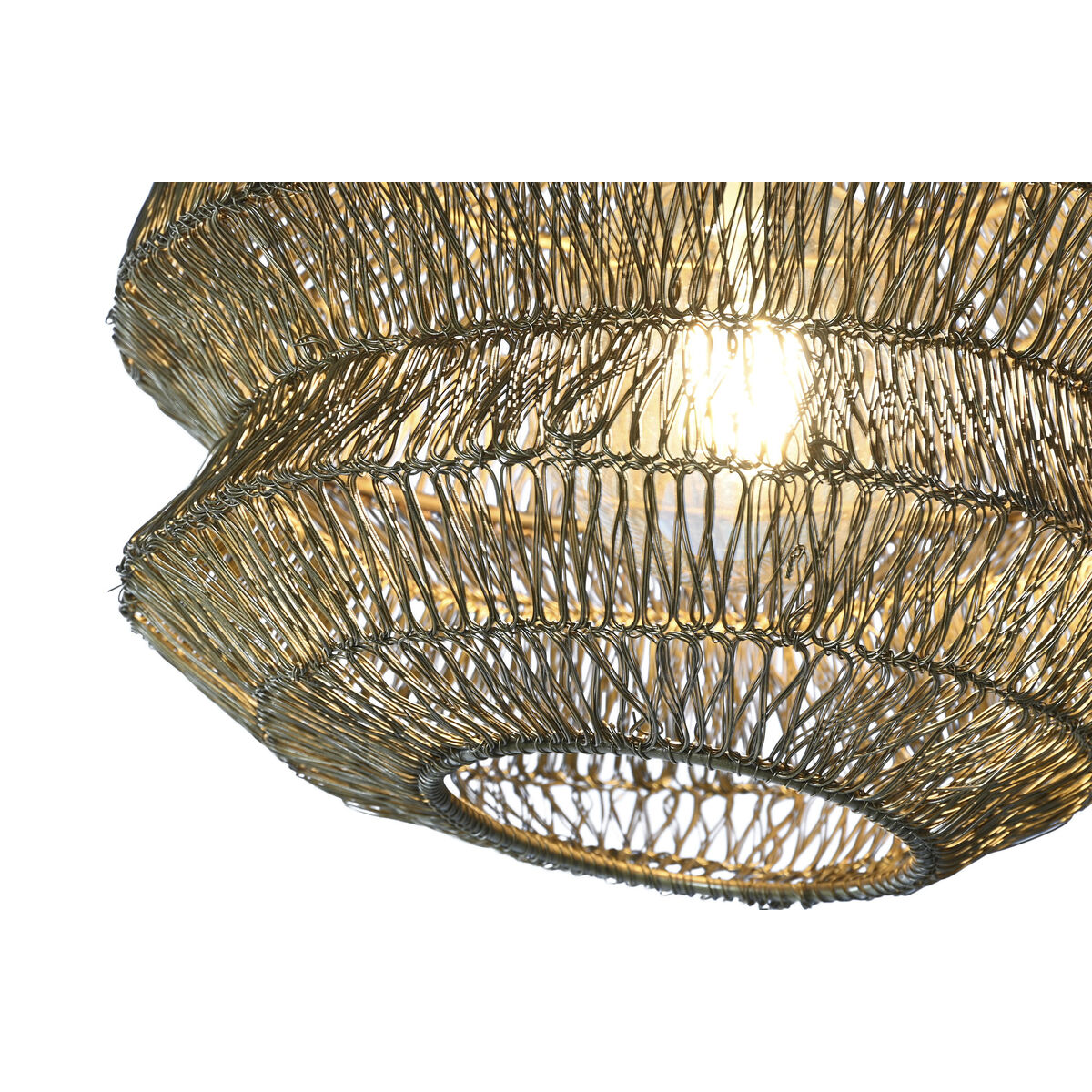 Taklampa Home ESPRIT Gyllene Metall Järn 50 W 26 x 26 x 24 cm - 2