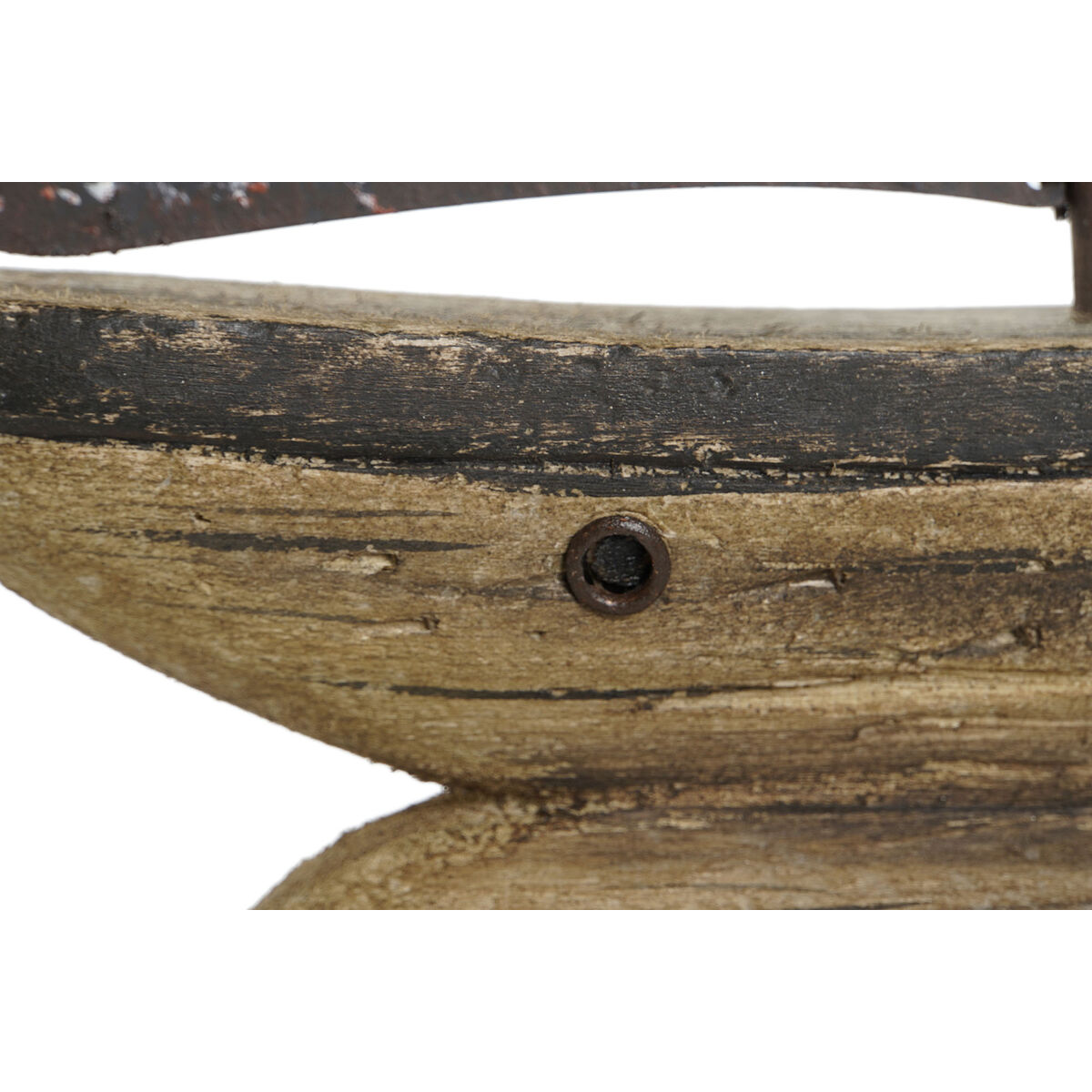 Prydnadsfigur Home ESPRIT Vit Naturell Tårtmakare Antikbehandlad 26 x 6 x 34 cm - 4
