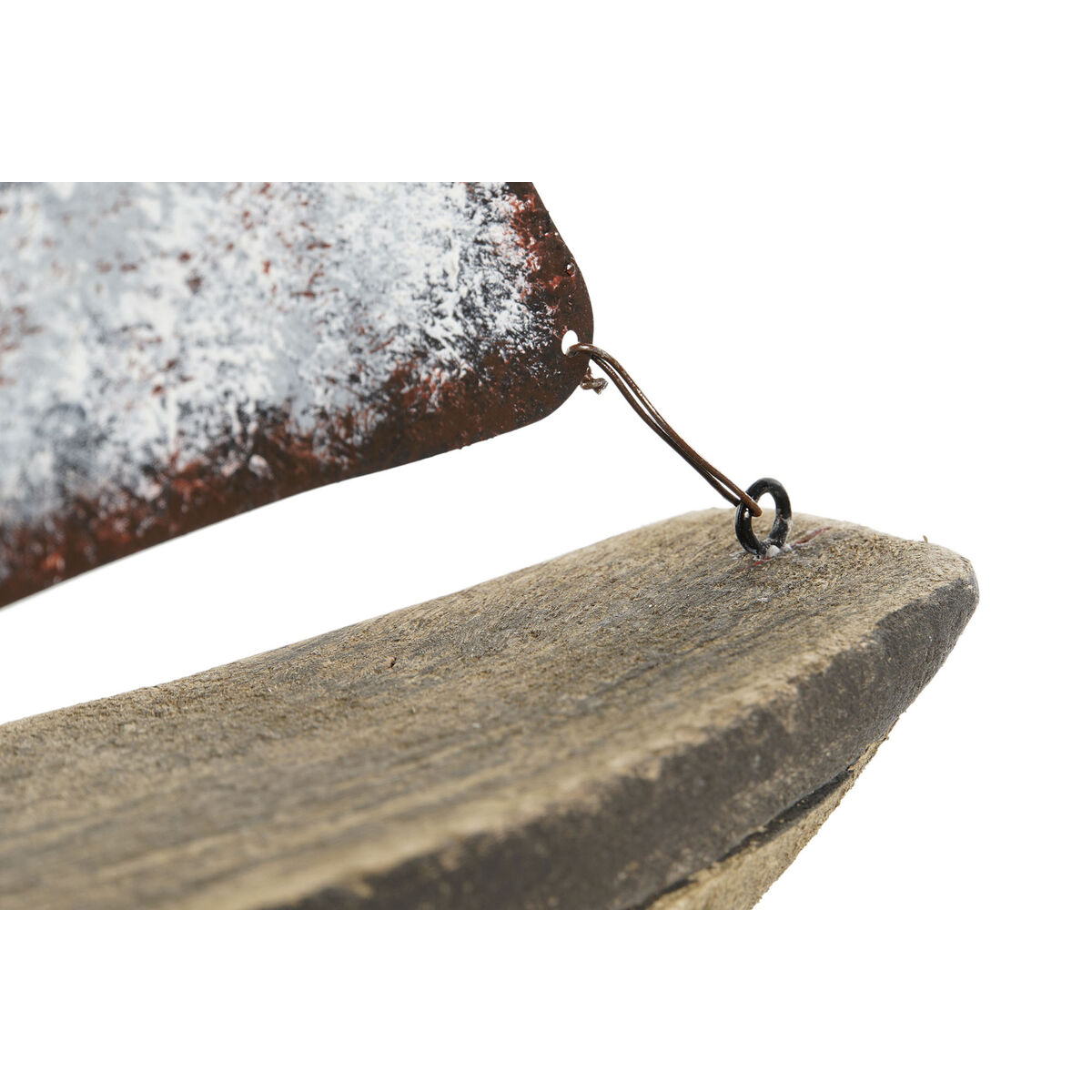 Prydnadsfigur Home ESPRIT Vit Naturell Tårtmakare Antikbehandlad 26 x 6 x 34 cm - 3
