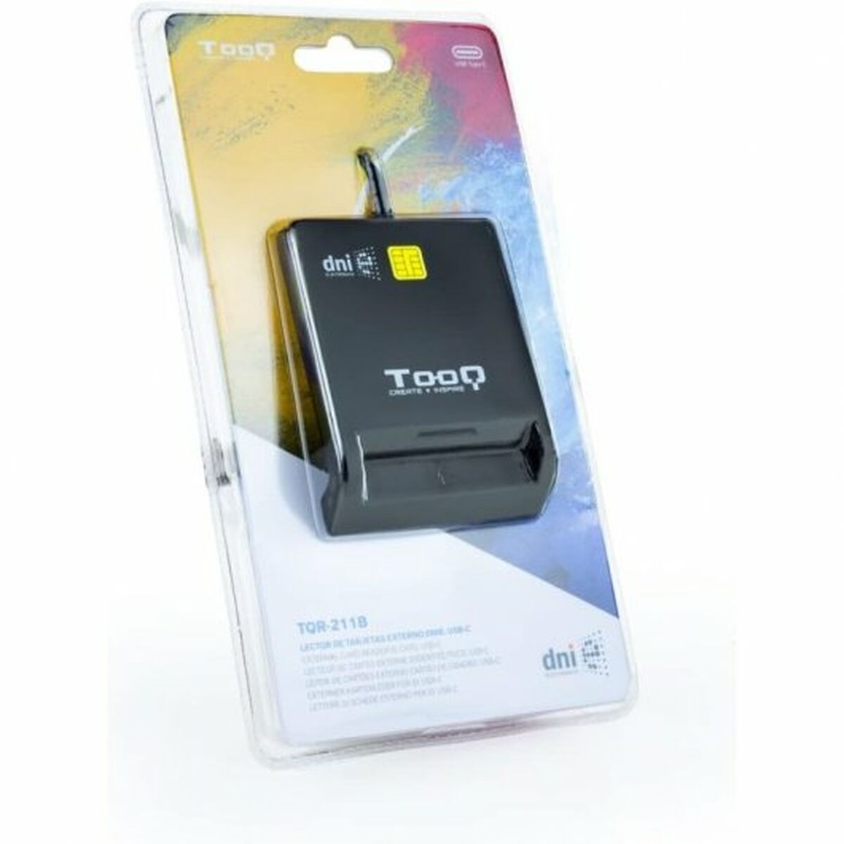 Smartkortläsare TooQ TQR-211B Svart - 6