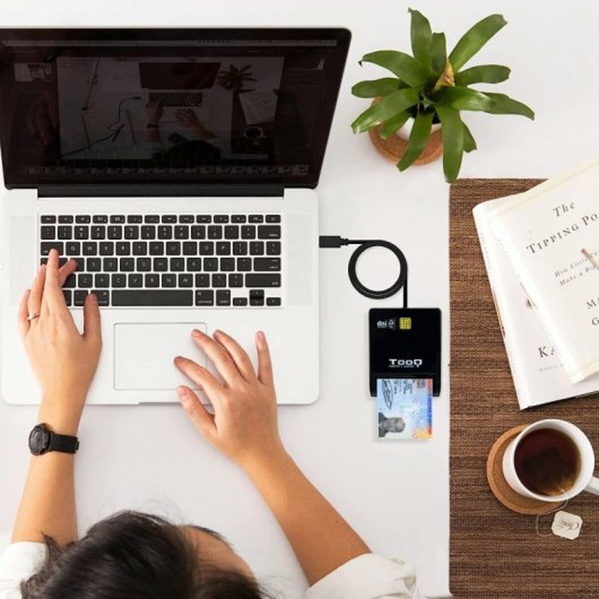 Smartkortläsare TooQ TQR-211B Svart - 7
