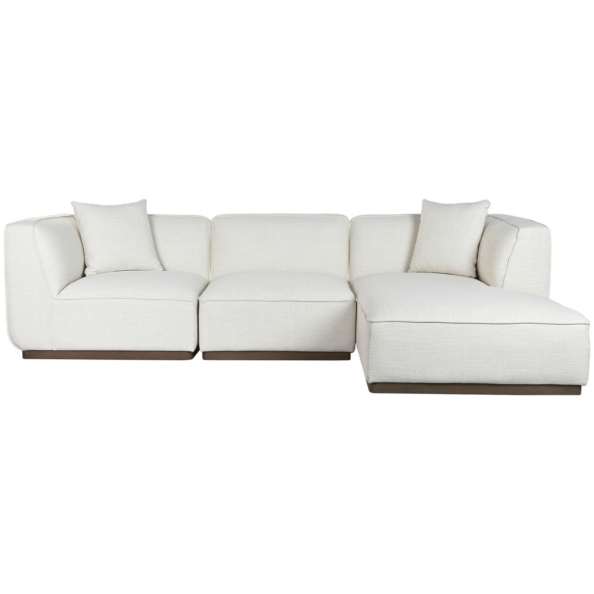 Soffa Home ESPRIT Kräm Scandi 279 x 171 x 72 cm