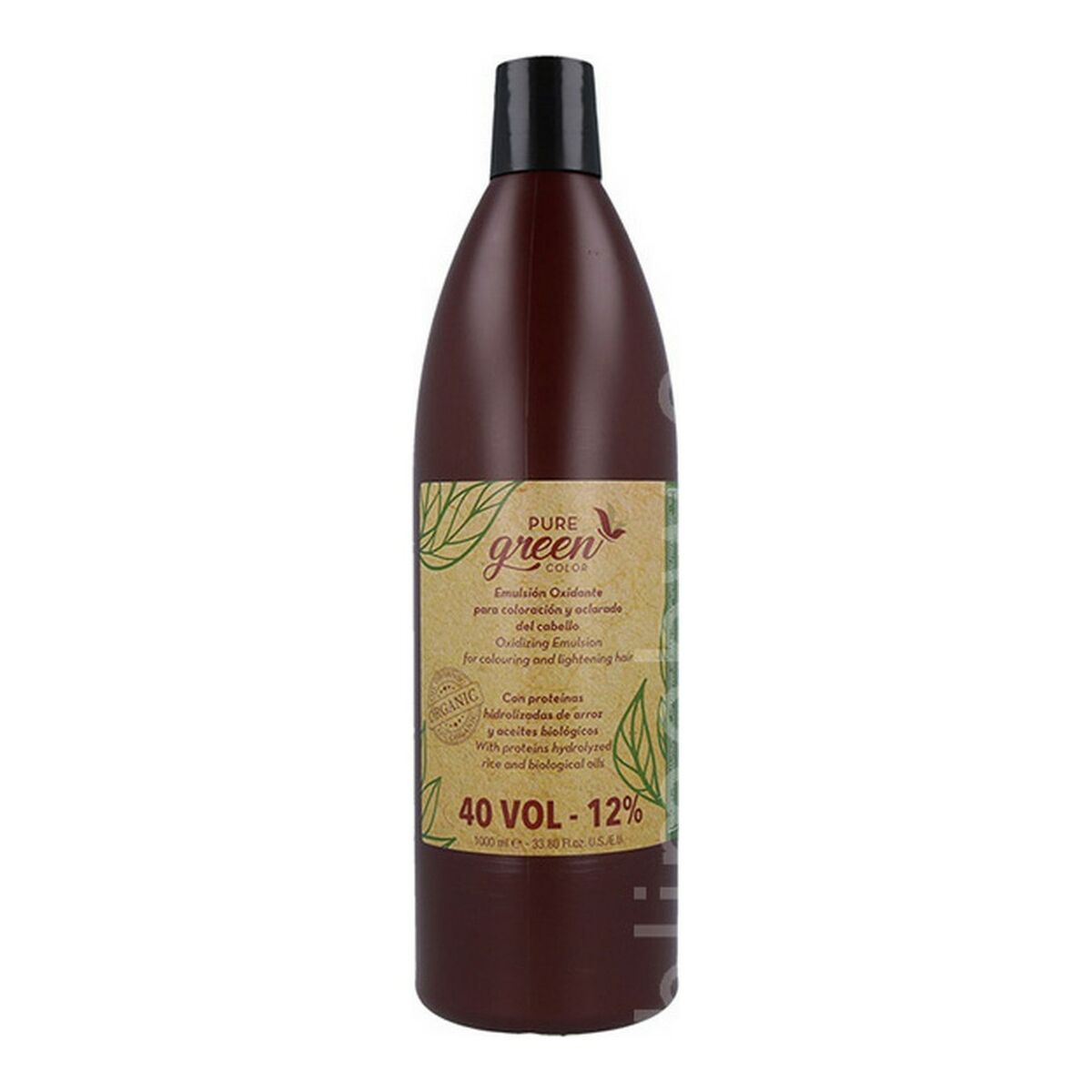 Håroxideringsmedel Emulsion Pure Green Green Emulsión 40 Vol 12 % (1000 ml) - 3