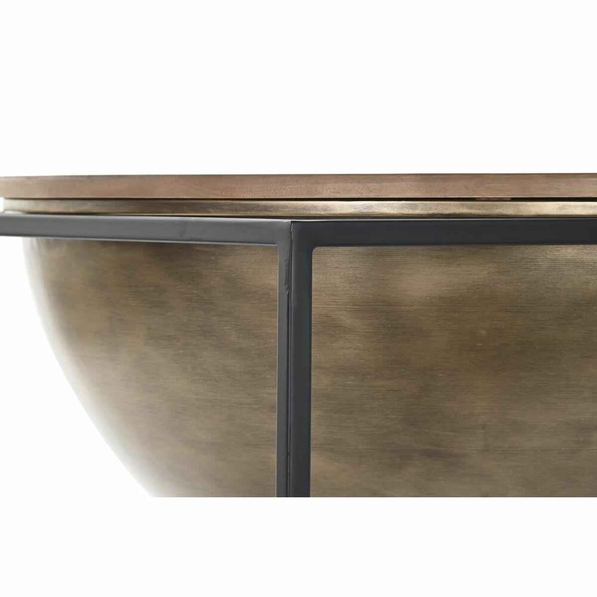 Sidobord DKD Home Decor Brun Svart Trä Metall 64 x 64 x 62,5 cm - 5