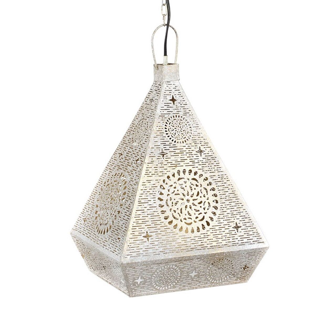 Taklampa Home ESPRIT Vit Gyllene Metall 25 W 29 x 26 x 40 cm - 4