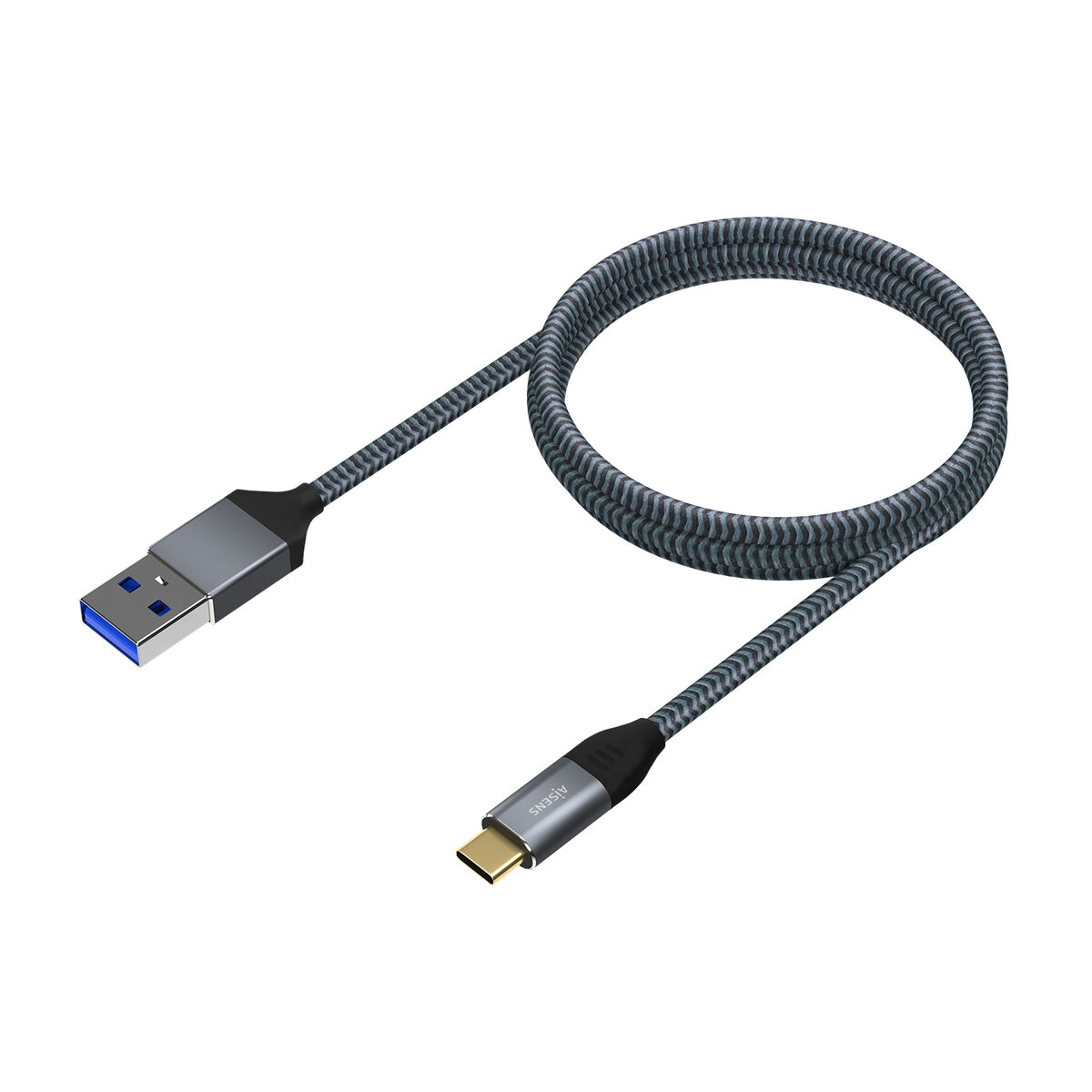 USB A till USB-C Kabel Aisens A107-0630 50 cm Grå (1 antal) - 3