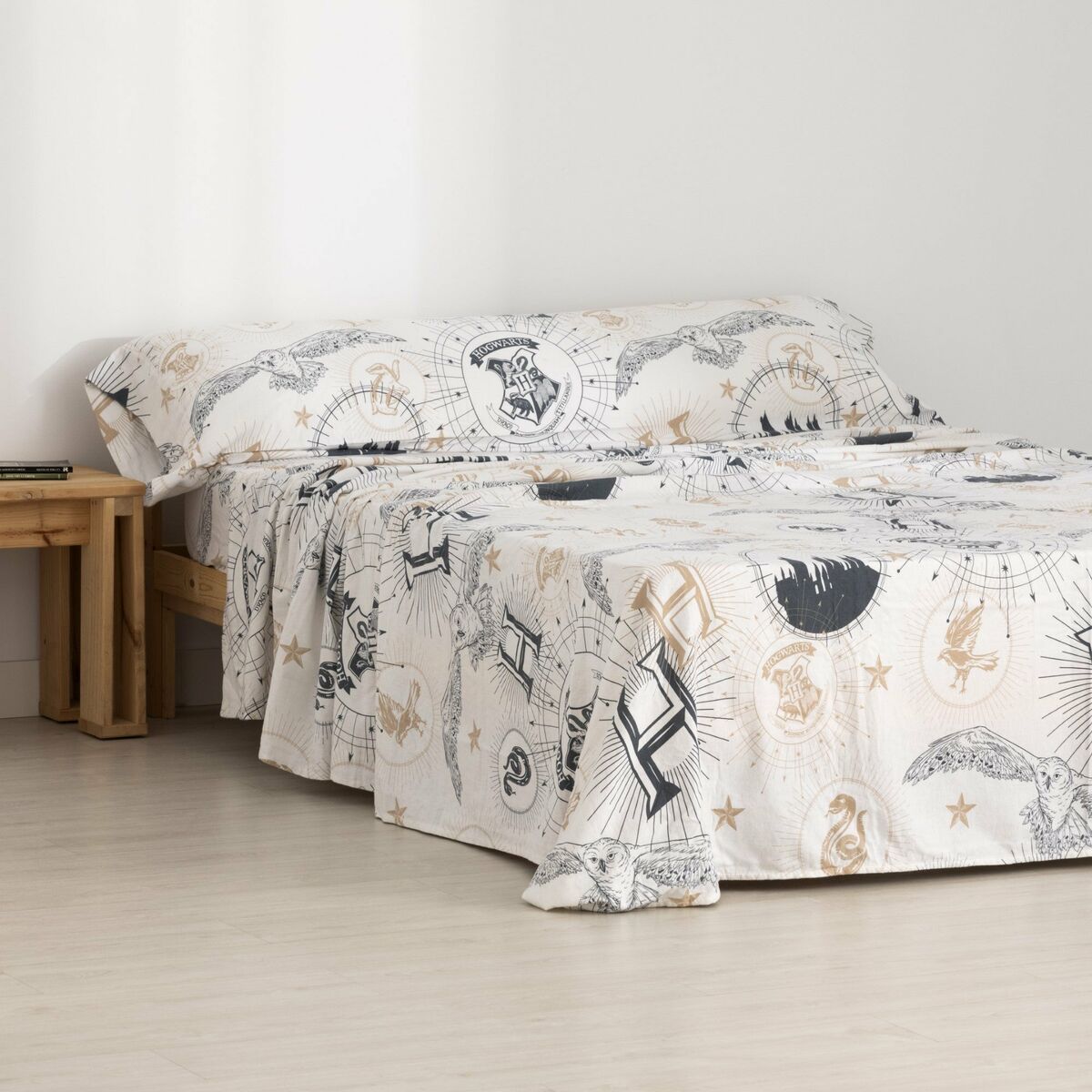 Bäddset Harry Potter Beige Multicolour Säng 105