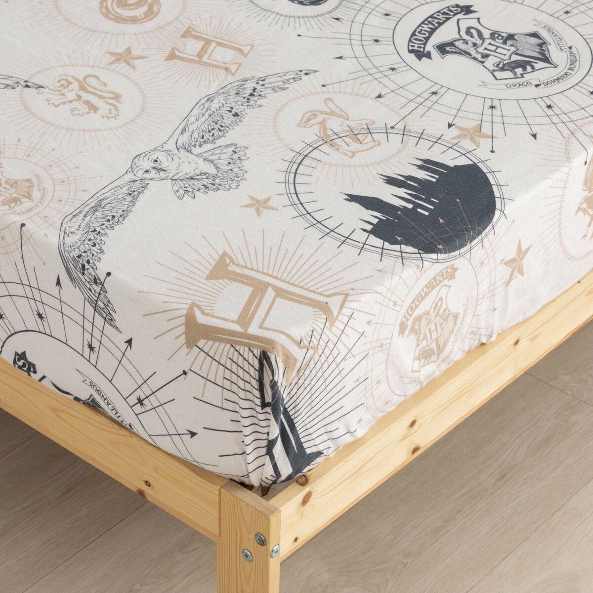 Bäddset Harry Potter Beige Multicolour Säng 105 - 5