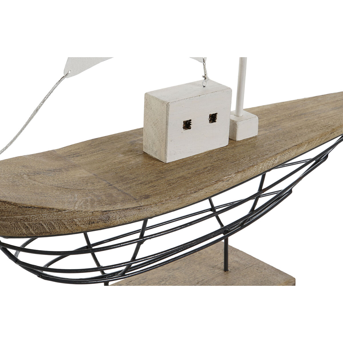 Prydnadsfigur Home ESPRIT Vit Naturell Tårtmakare Sjöman Antikbehandlad 54 x 15 x 61,5 cm - 3