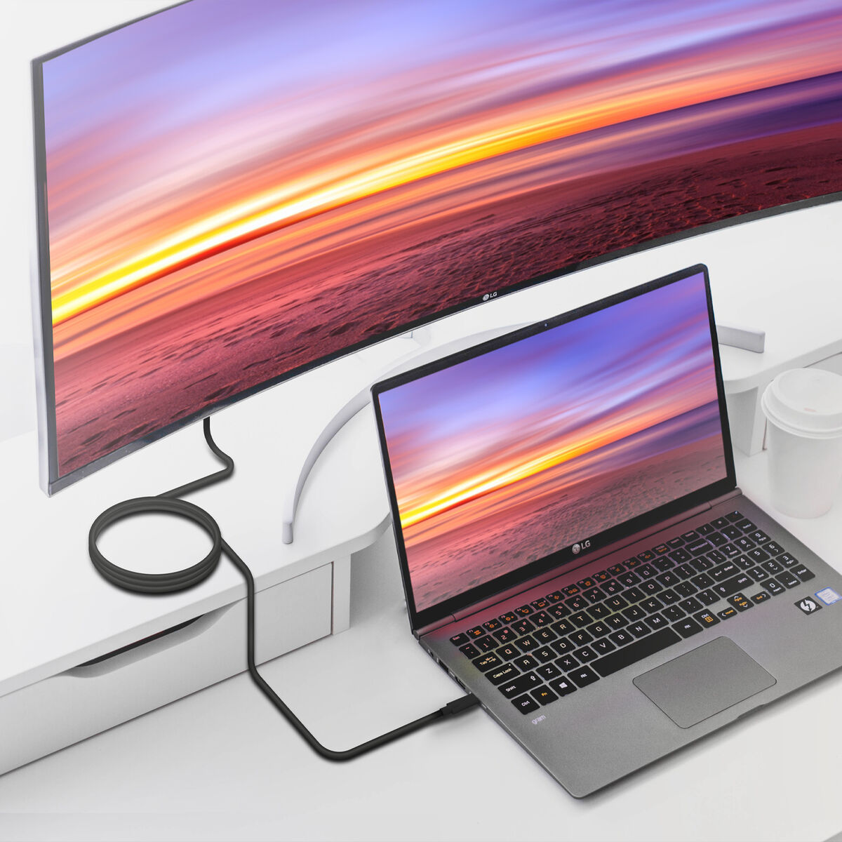 USB-C-kabel Aisens A107-0705 Svart 3 m - 4