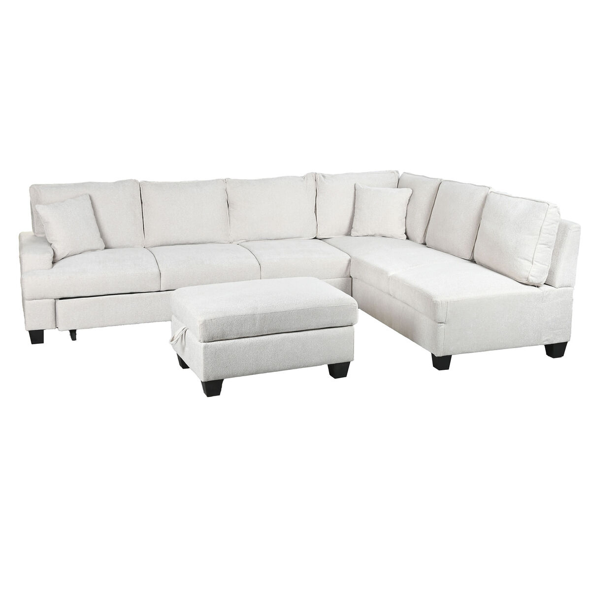 Bäddsoffa Home ESPRIT Beige Modern 285 x 260 x 90 cm