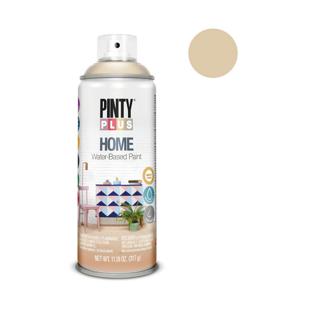 Sprejfärg Pintyplus Home HM129 400 ml Sand - 2