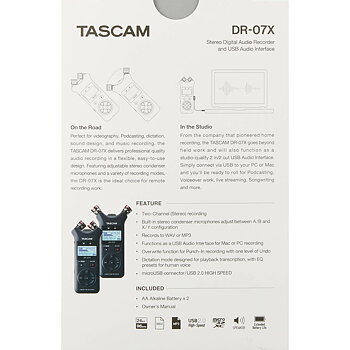 Inspelare Tascam DR-07X Blå Svart