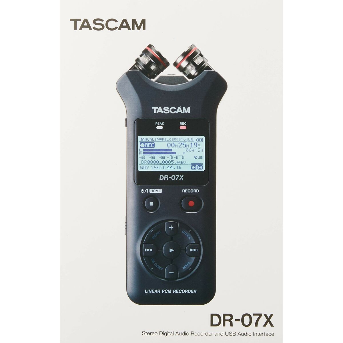 Inspelare Tascam DR-07X Blå Svart - 3