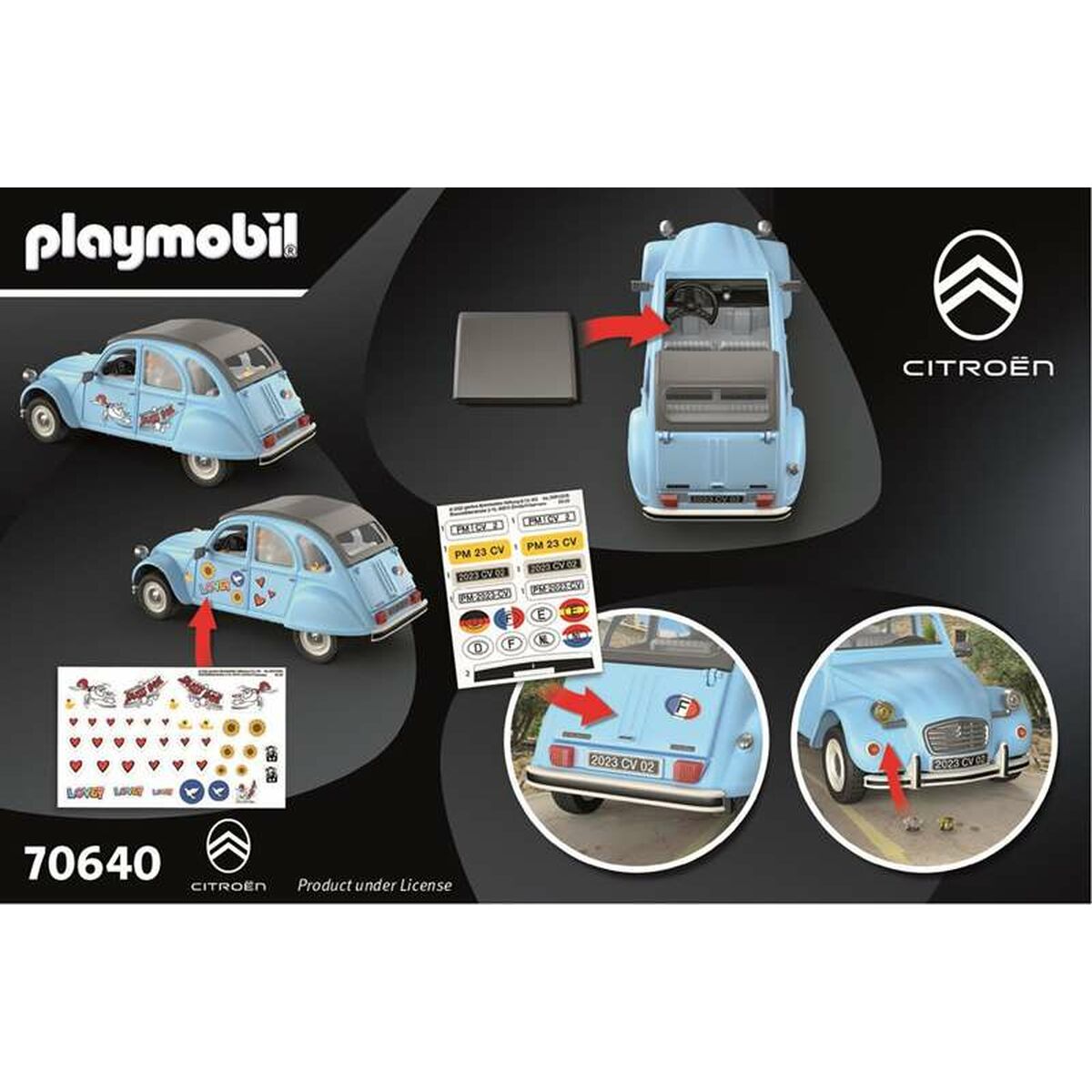 Fordonsspel Playmobil Blå Bil 57 Delar - 4