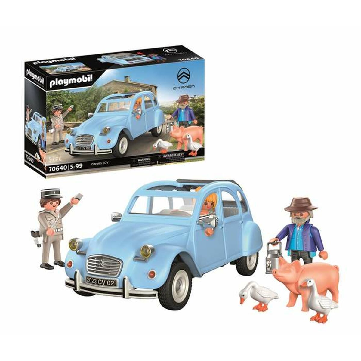 Fordonsspel Playmobil Blå Bil 57 Delar - 8