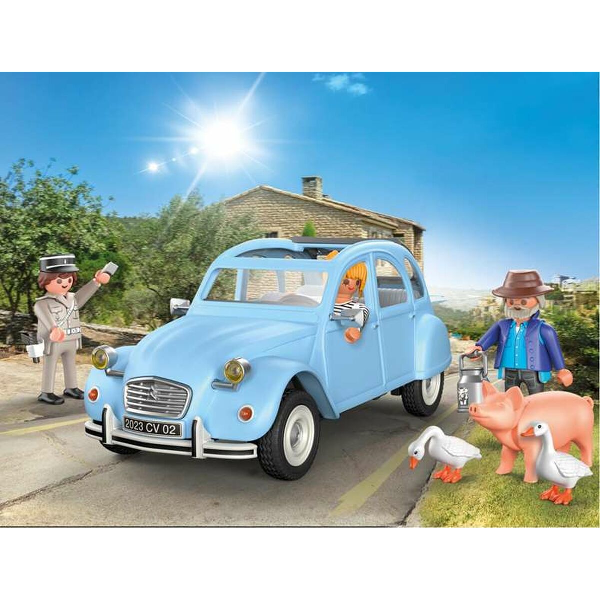 Fordonsspel Playmobil Blå Bil 57 Delar - 5