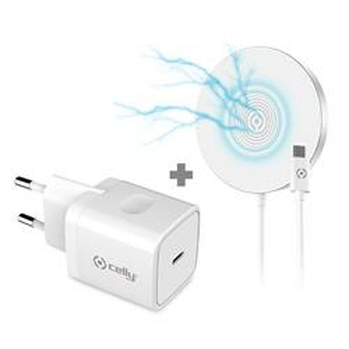 Bärbar laddare Celly MAGCHARGEKIT Vit - 2