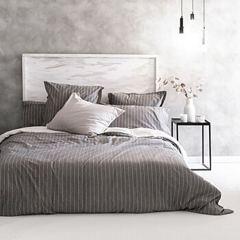 Påslakan HappyFriday Basic Oxford Grå 240 x 220 cm