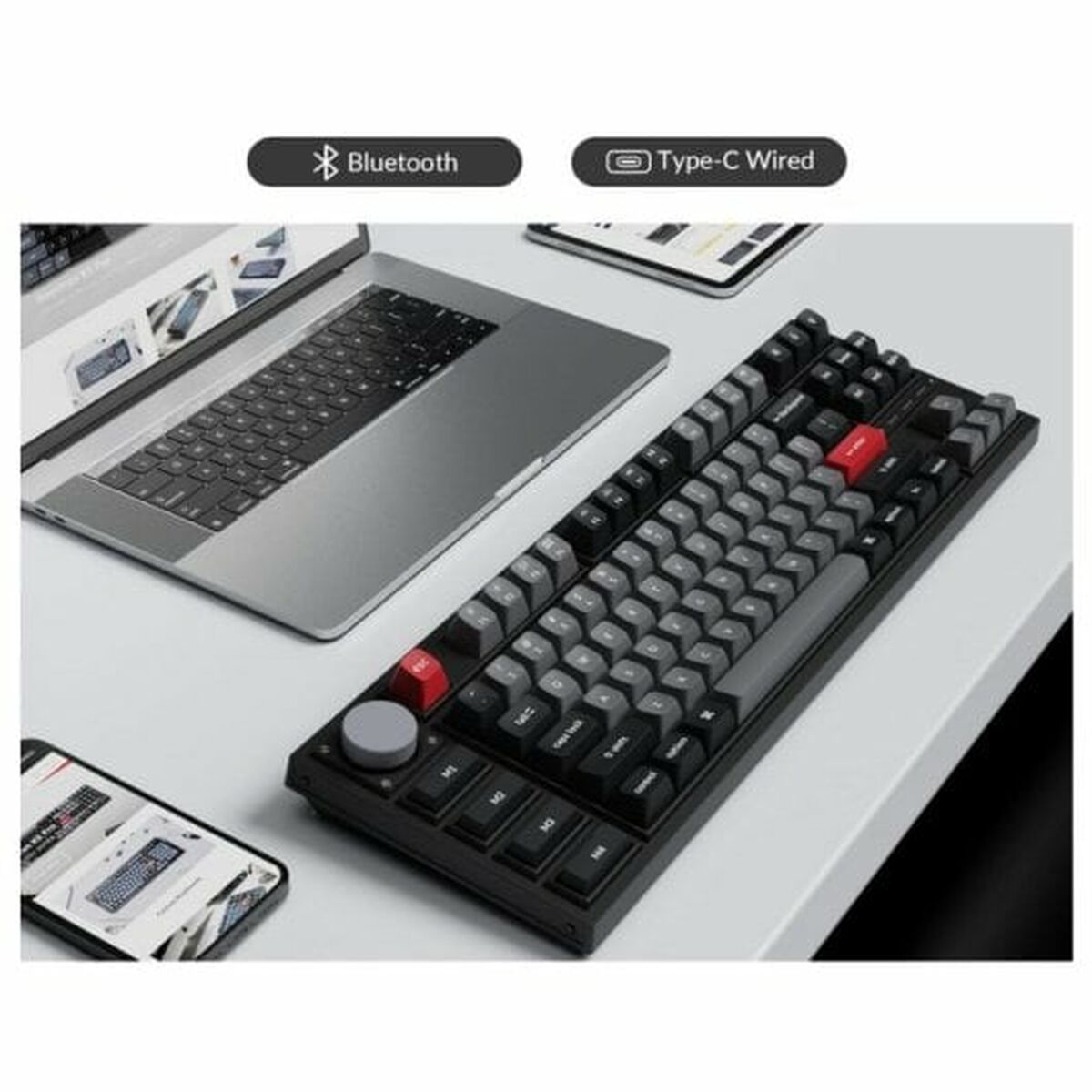 Tangentbord Keychron Svart - 2