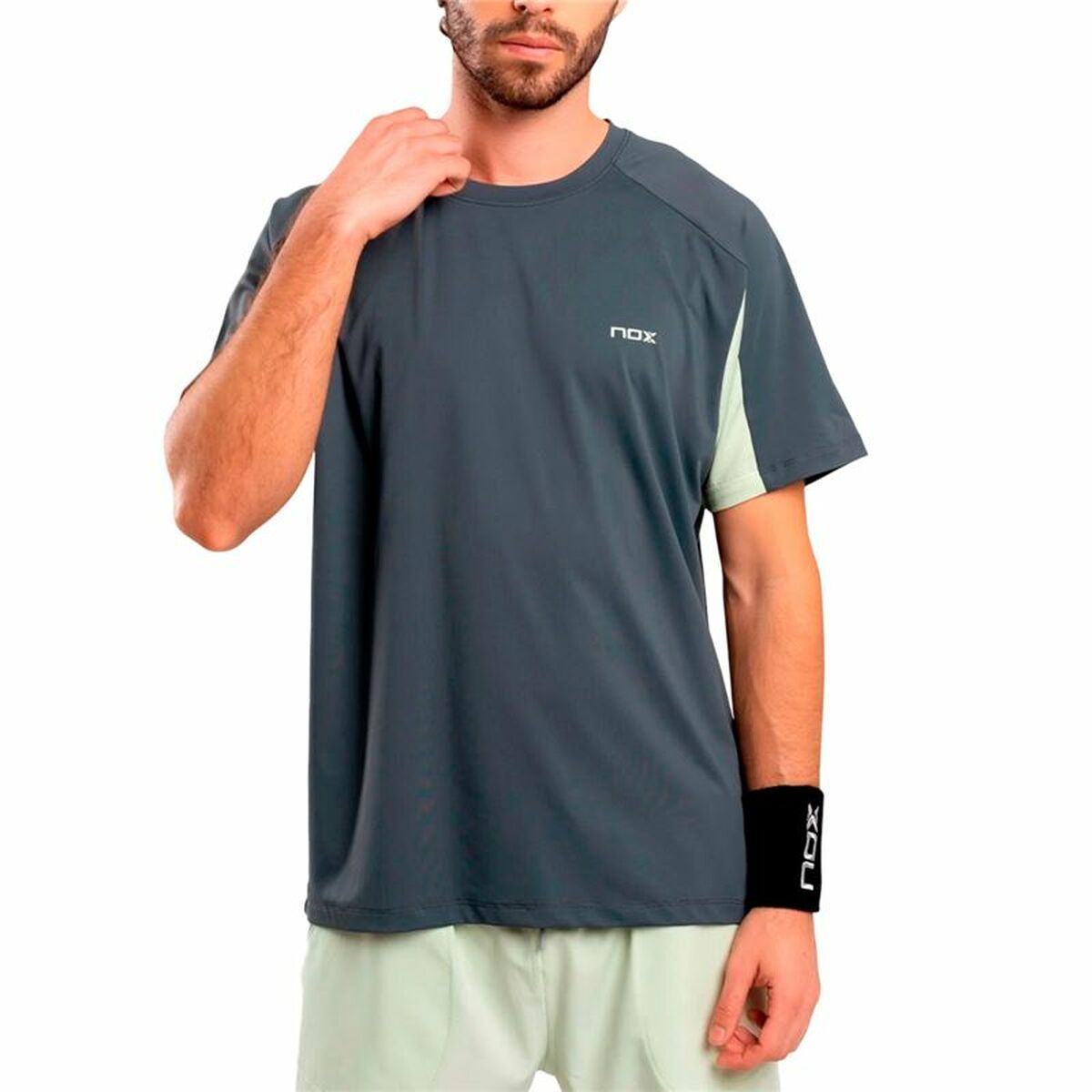 T-shirt med kortärm Herr Nox Pro Charcoal Ljusgrå