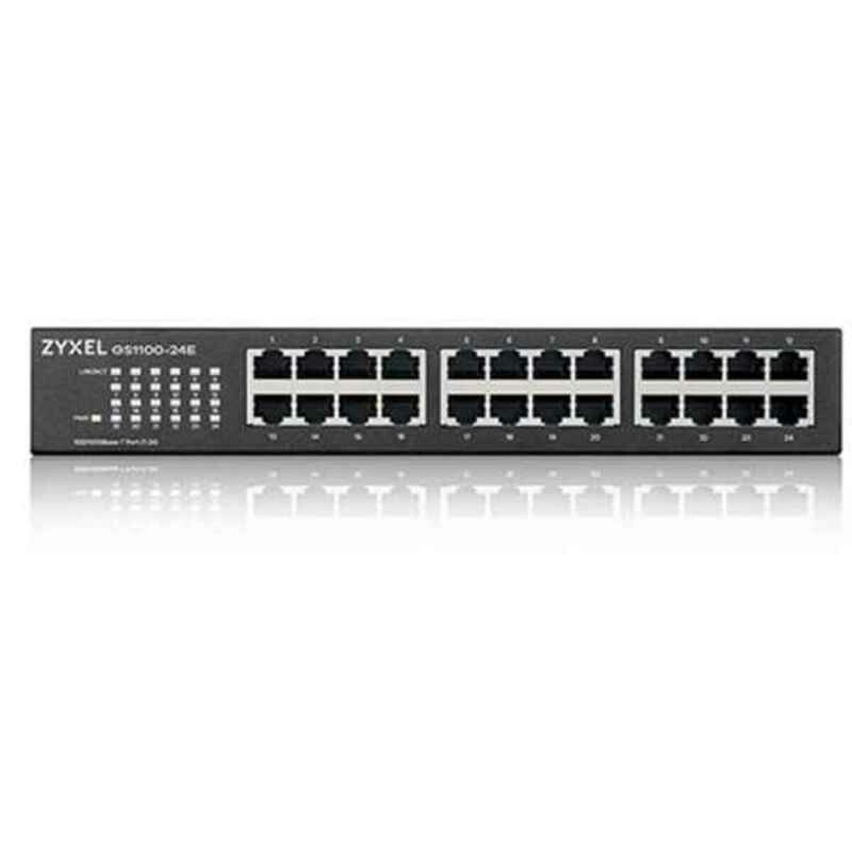Brytare OR: Strömbrytare (if power/ light switch) ZyXEL GS1100-24E-EU0103F RJ45 x 24 Ethernet LAN 10/100 Mbps