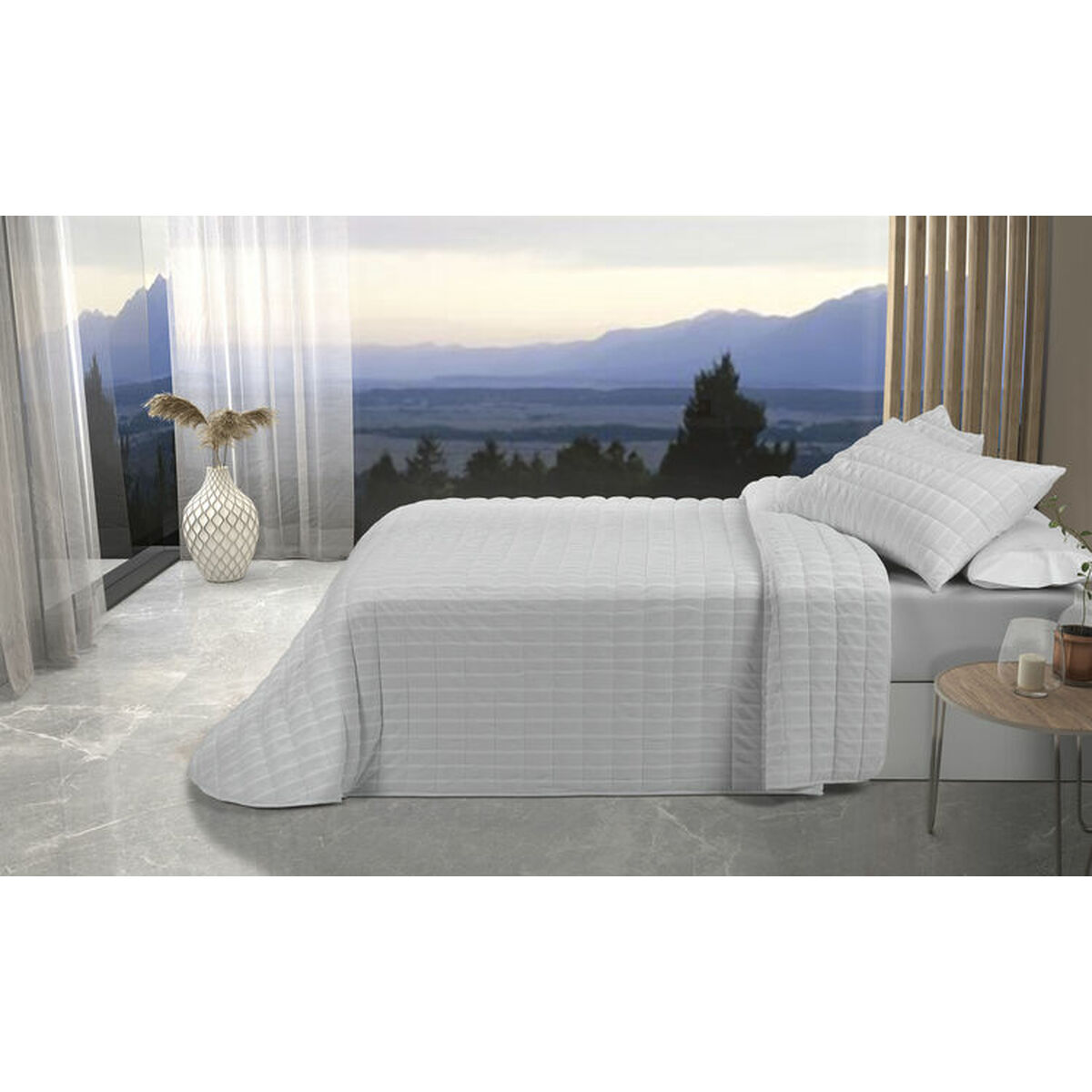 Sängöverdrag Pierre Cardin ONDAS Vit Säng 90 (2 Delar) - 3