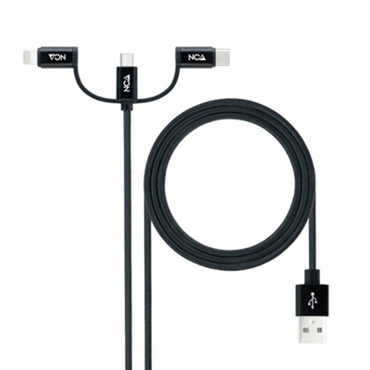USB-kabel NANOCABLE 10.01.3200 Svart 1 m (1 antal)
