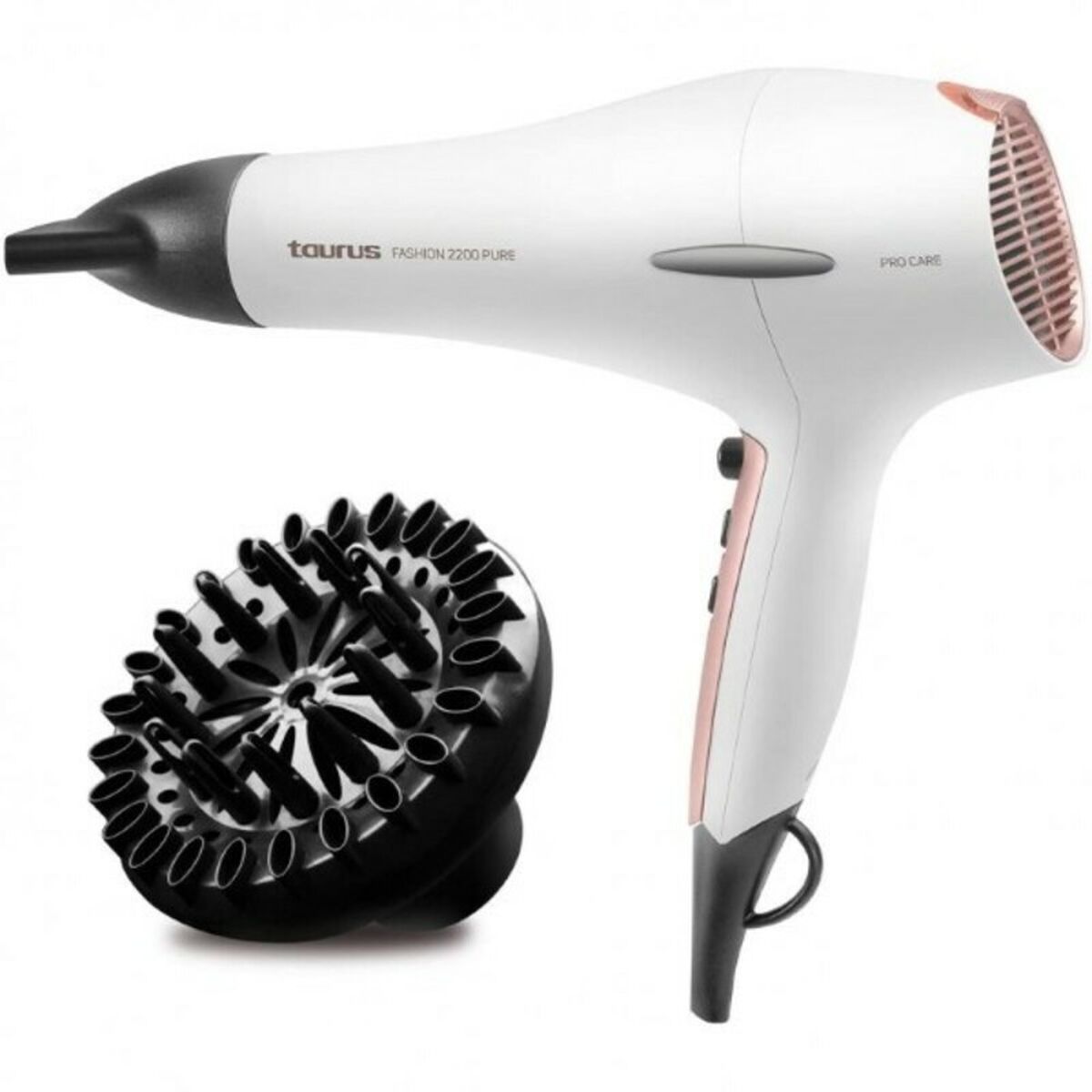Hårtork Taurus FASH. 2200 PURE Vit 2200 W 2200W
