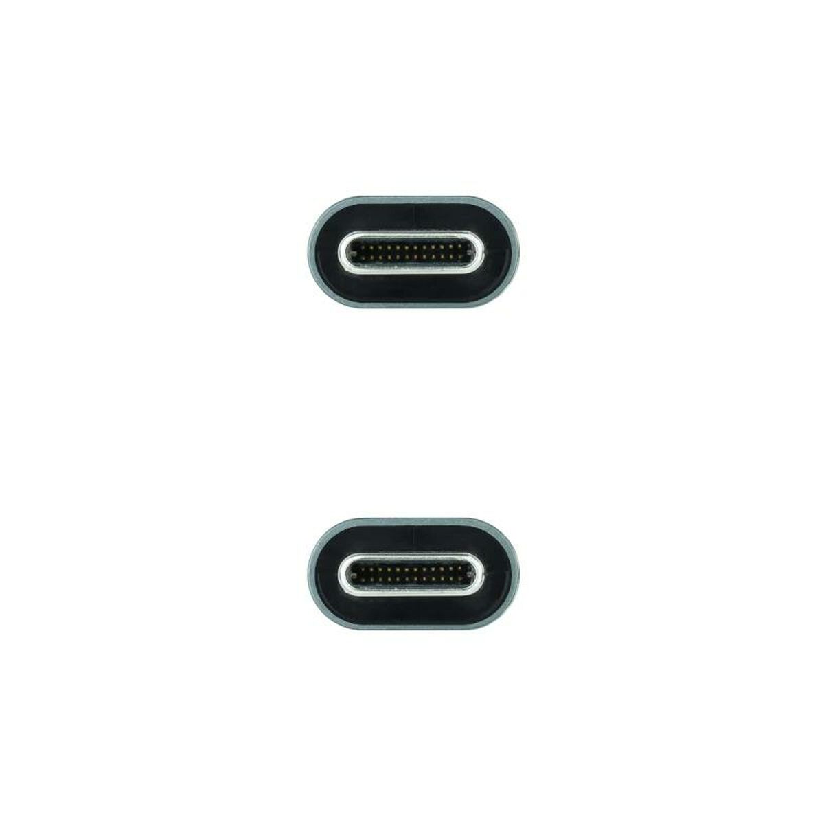 USB-C-kabel NANOCABLE 10.01.4301-L150 Svart 1,5 m 4K Ultra HD (1 antal) - 3