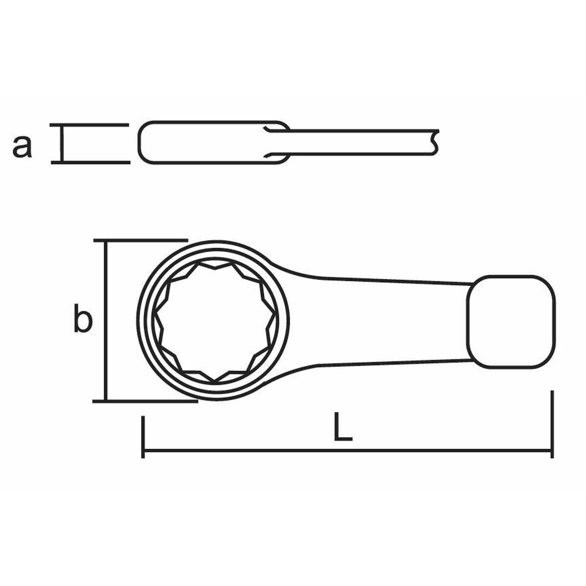Stjärnnyckel KUKKO 115 mm Stål - 3