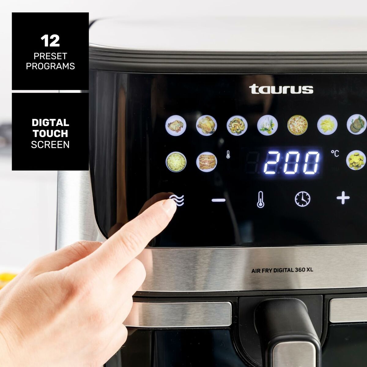 Luftfritös Taurus AIR FRY 360XL Svart 2100 W 8 L - 3