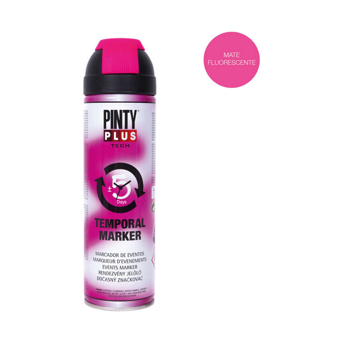 Sprejfärg Pintyplus Tech T184 Årstidsbaserad 500 ml Cerise - 4
