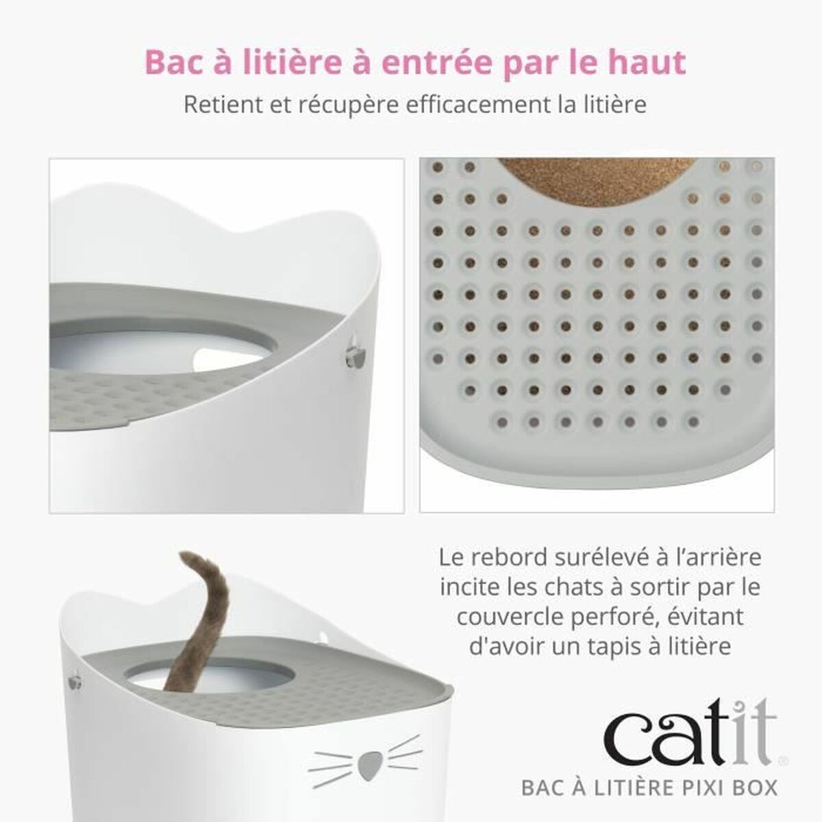 Kattlåda Catit Pixi Box 52 x 41 x 47,5 cm Plast - 2