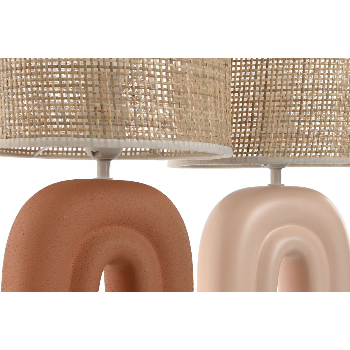 Bordslampa Home ESPRIT Senap Terrakota n 22 x 22 x 38 cm (2 antal) - 4