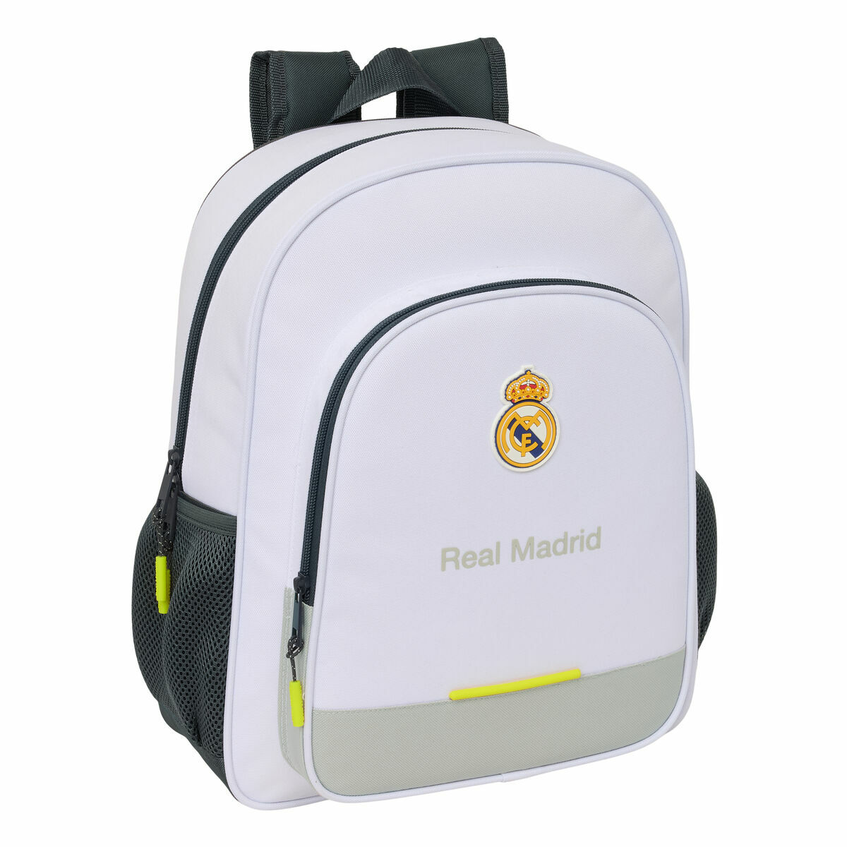 Skolryggsäck Real Madrid C.F. Vit 32 x 38 x 12 cm
