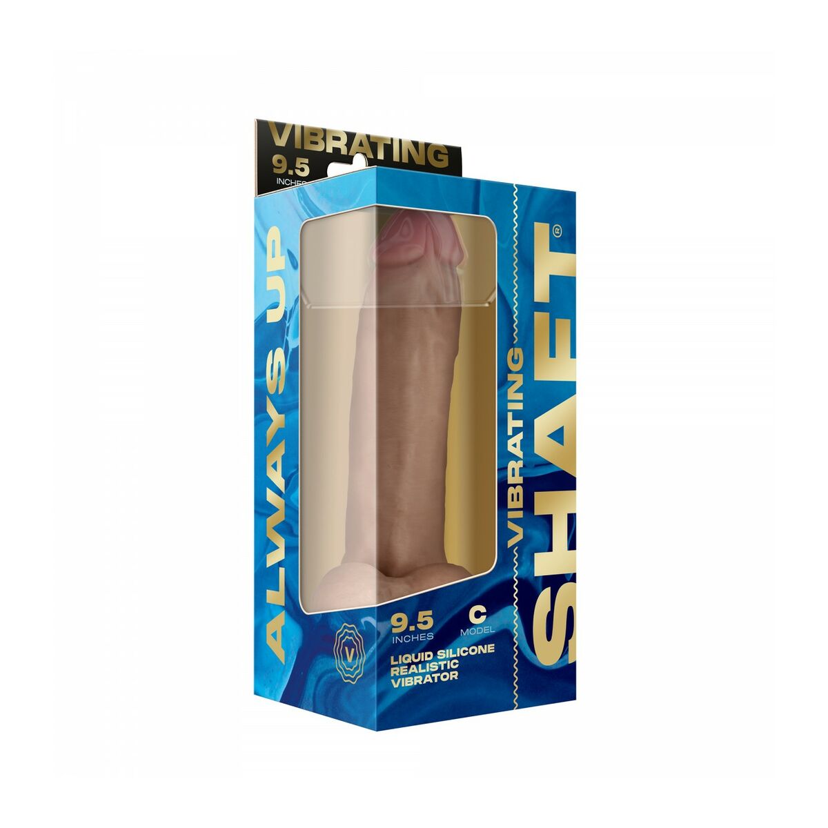 Realistisk vibrator Shaft C 9.5 - PINE - 2