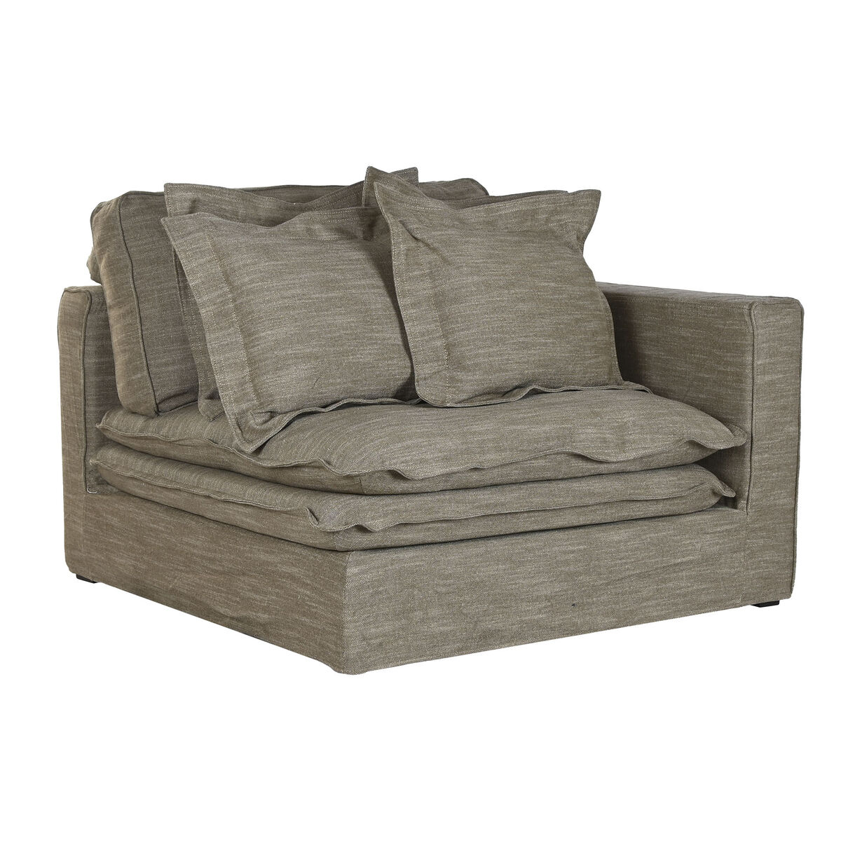 Sofamodul Home ESPRIT Grön Sand 120 X 120 X 95 CM