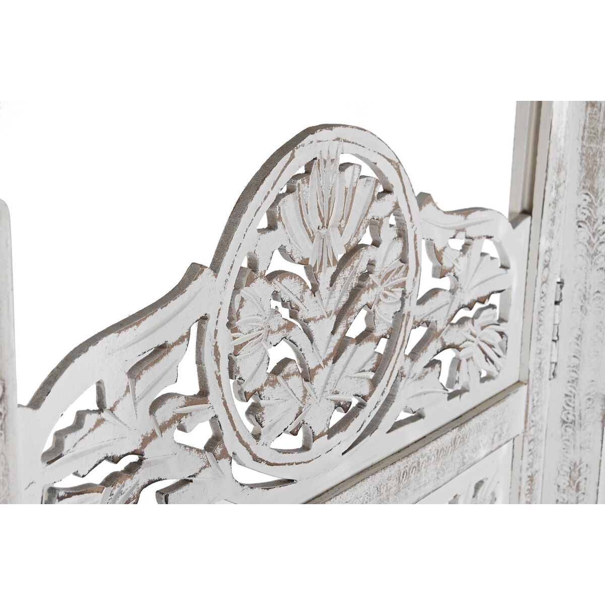 Skärm DKD Home Decor Vit Mangoträ Trä MDF 150 x 2 x 180 cm - 4