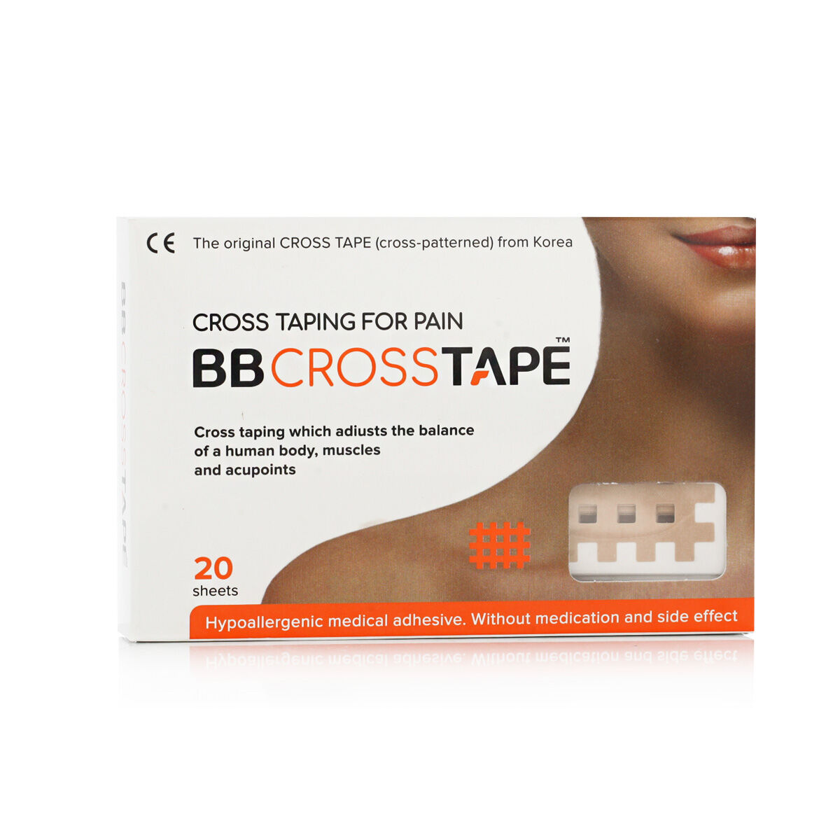 Kinesiologisk tejp Cross Tape 40 Delar - 2
