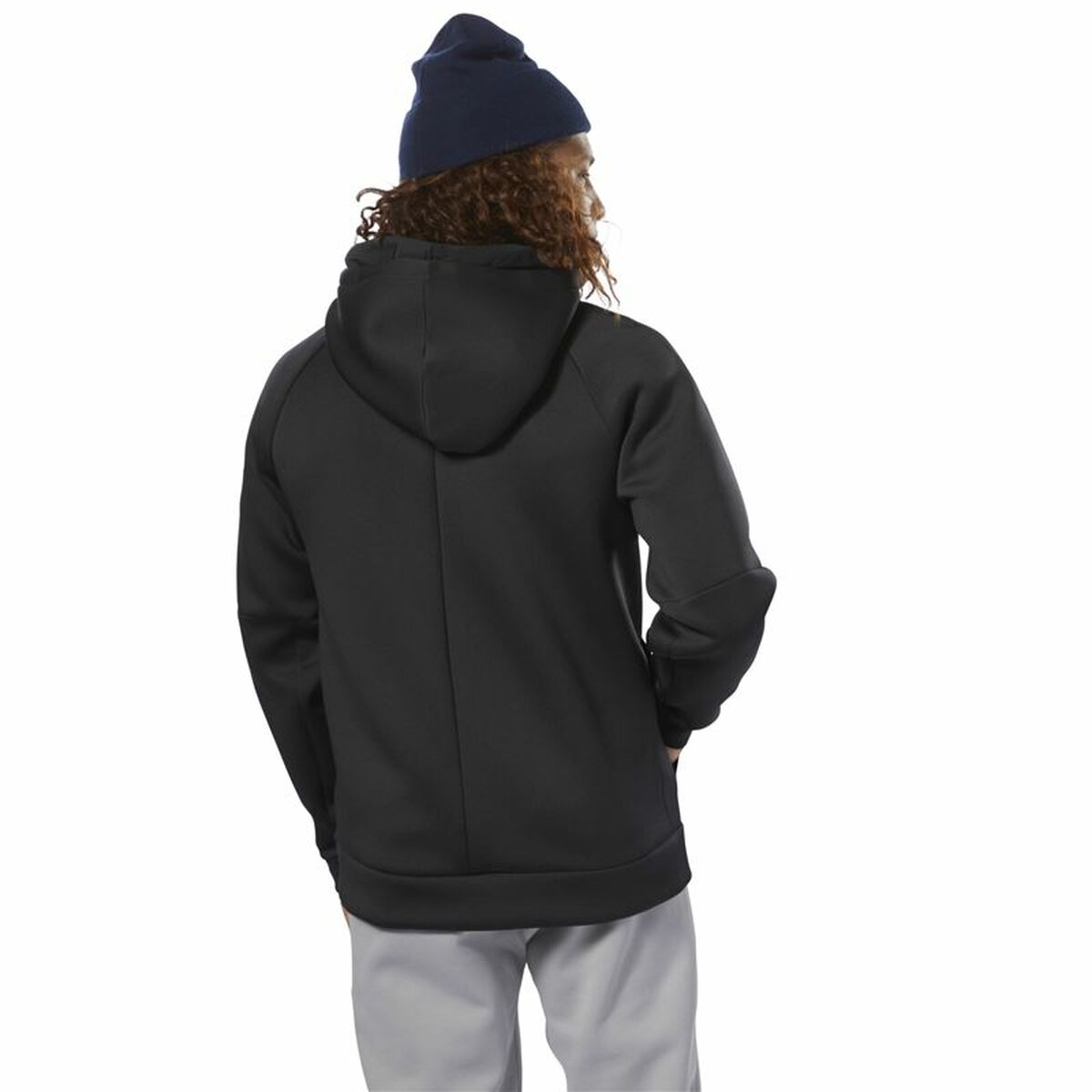 Tröja med huva Herr Reebok Supply Tech Svart - 4