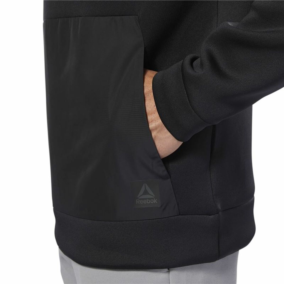 Tröja med huva Herr Reebok Supply Tech Svart - 7