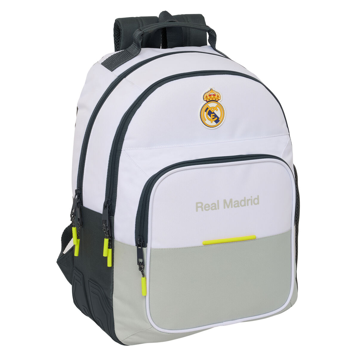 Skolryggsäck Real Madrid C.F. Vit 32 x 42 x 15 cm